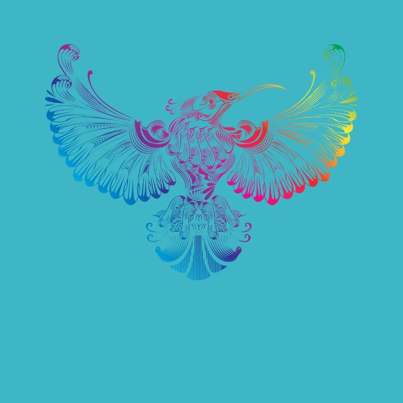kolibri vogel mandla bunt