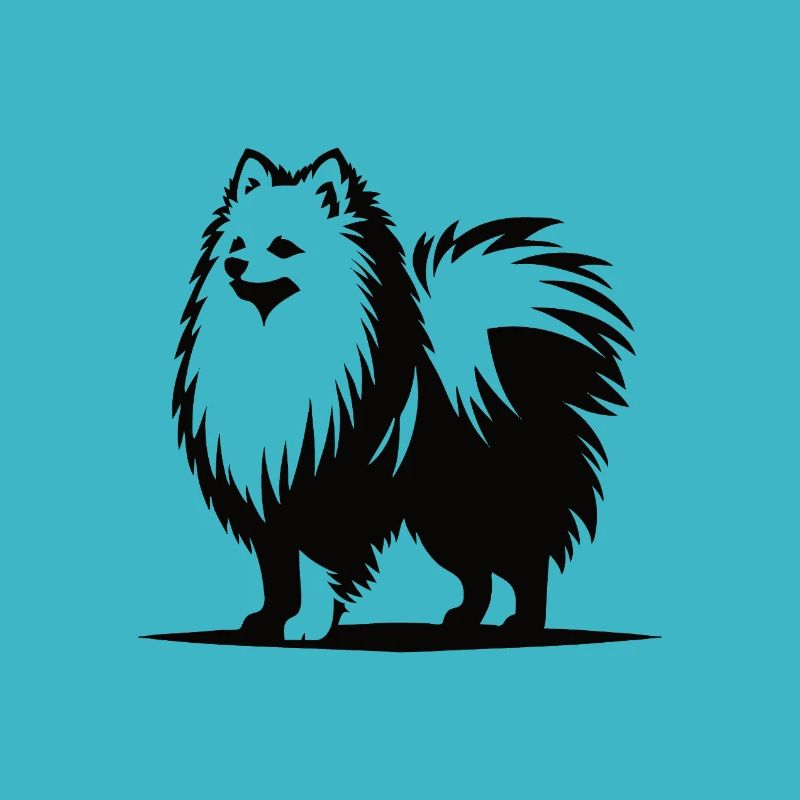Spitz – Fluffy & Loyal, great dog design
