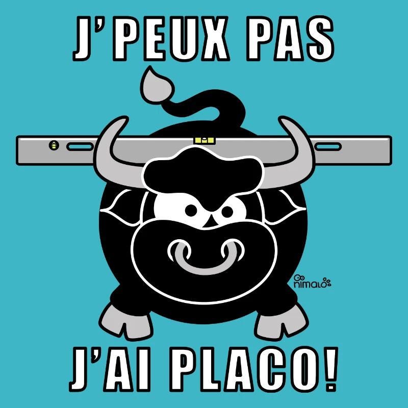 Taureau Placo, chantier, rénovation, construction