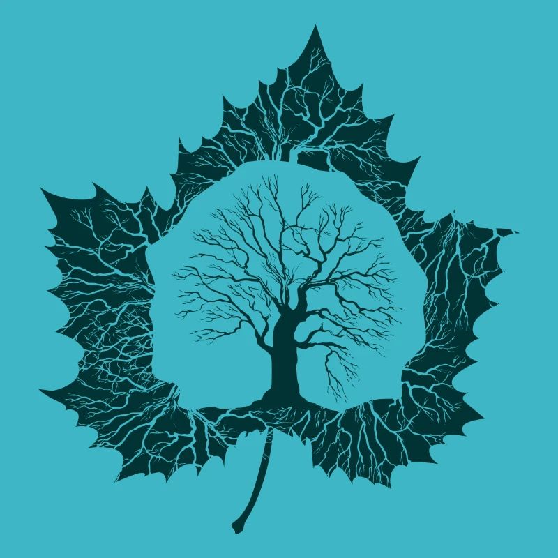 Idée cadeau feuille d'arbre nature Canada