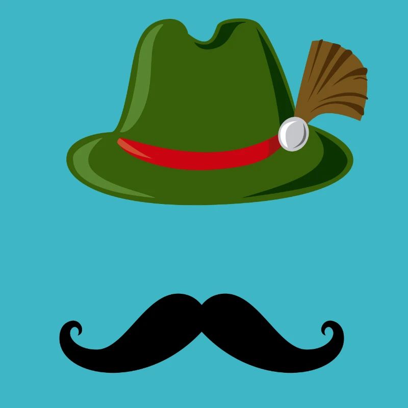 Bavarian Gambsbarthut with Mustache gift