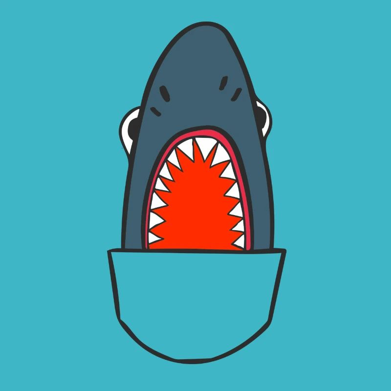 Requin dans le sac I Requin sur la plage Été