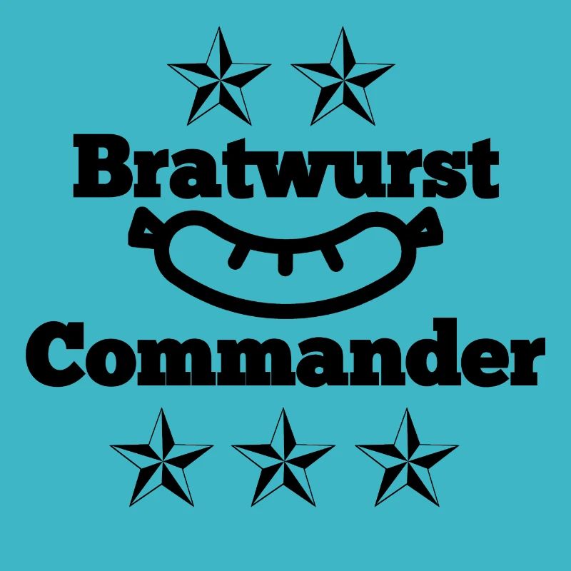 Bratwurst Commander mit Bratwurst und Sterne