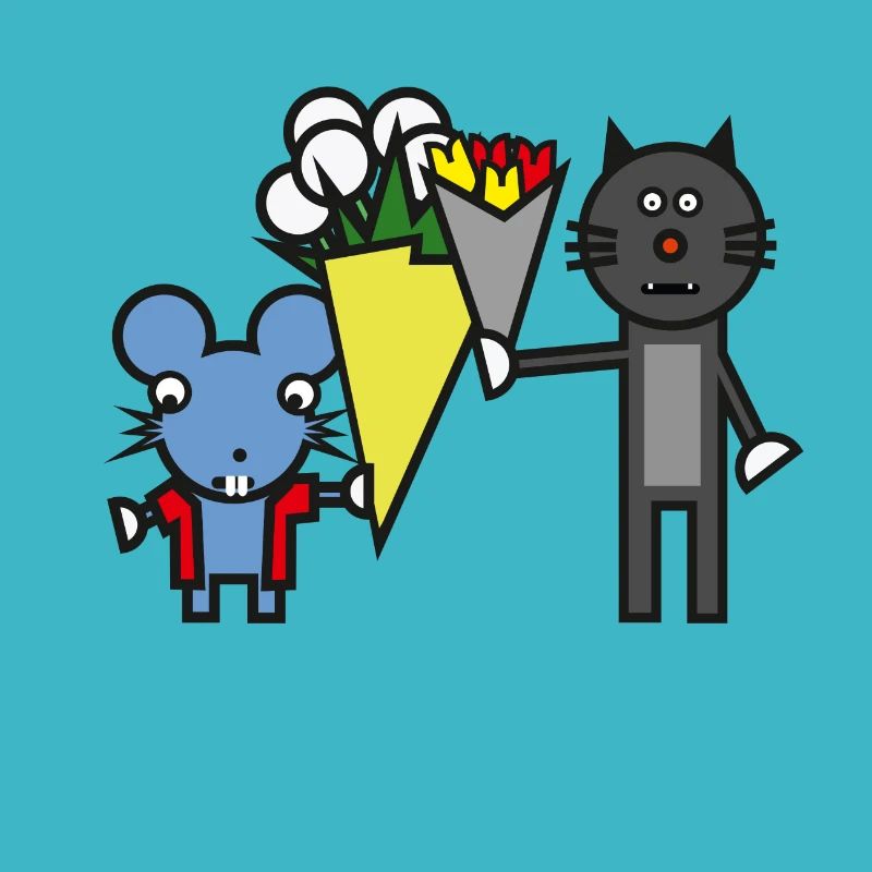 Katze Maus Tierliebe Geschenk