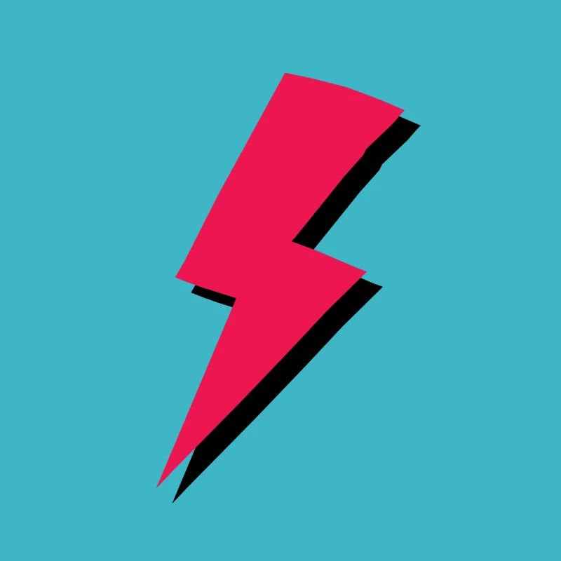 red lightning Lightning Cartoon Thunderstorm Gewitte