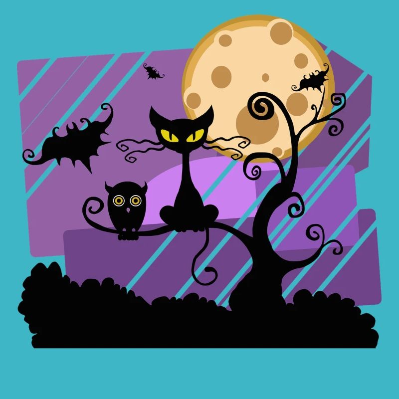 Chat d'halloween