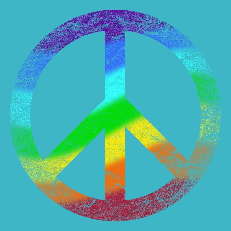 Peace-Zeichen Regenbogen Pazifist Frieden Graffiti