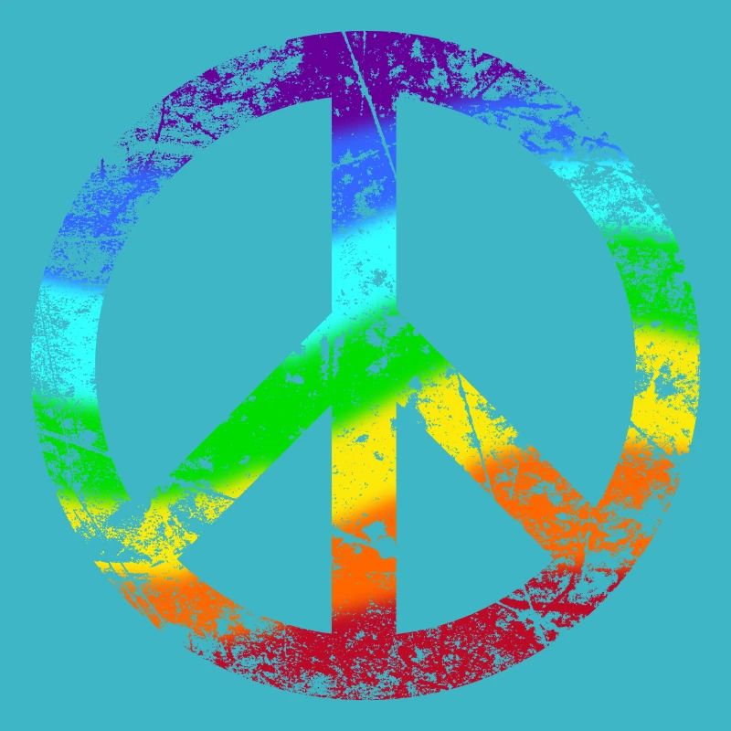 Peace-Zeichen Regenbogen Frieden weltoffen Reggae
