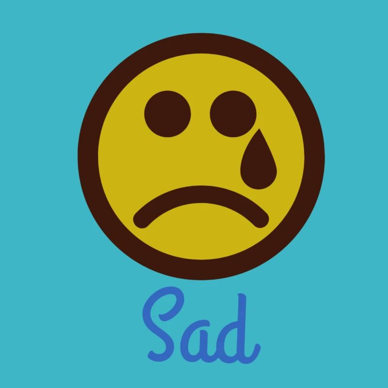 Sad smile emotions