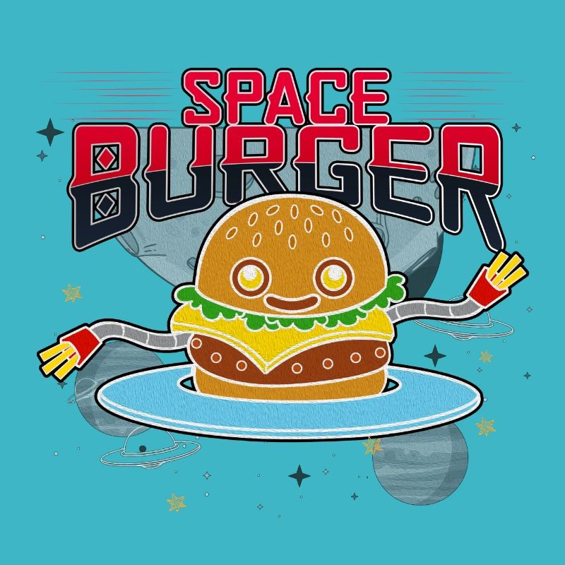 Burger de restauration rapide Space