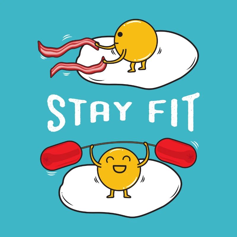 Fried egg in the gym