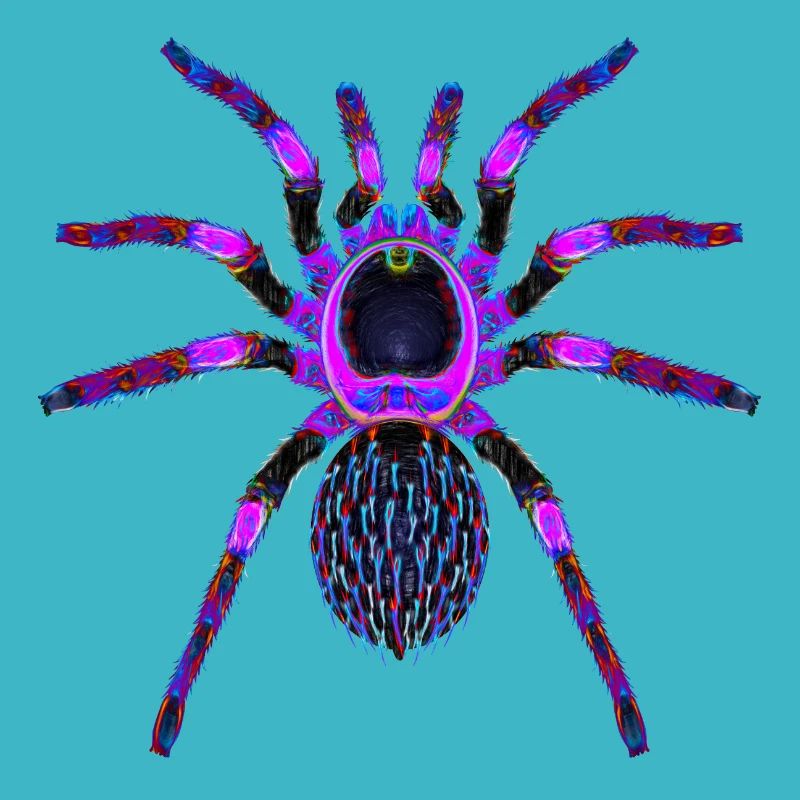 Lila Spinne