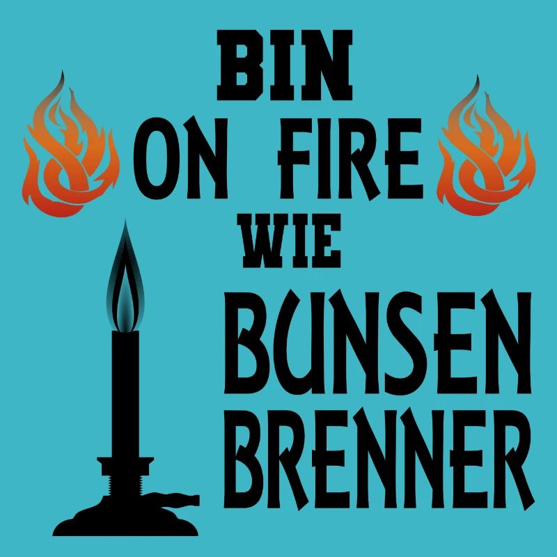 Professeur de chimiste Bunsenbrenner disant idée cadeau