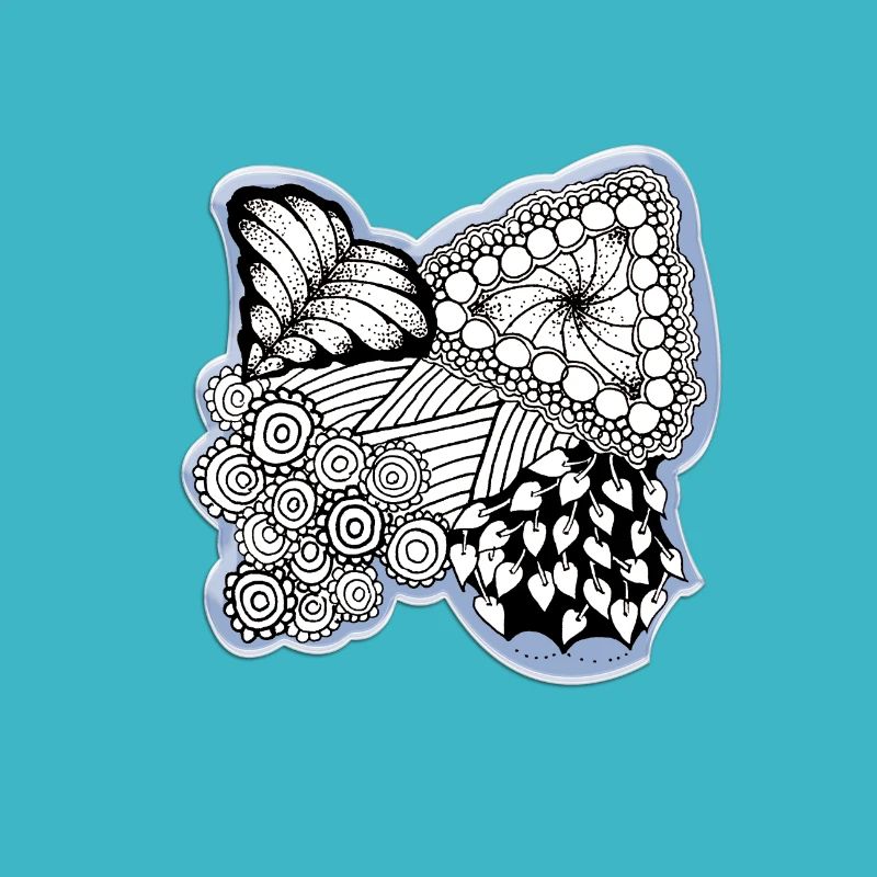 Zentangle flower pattern contest