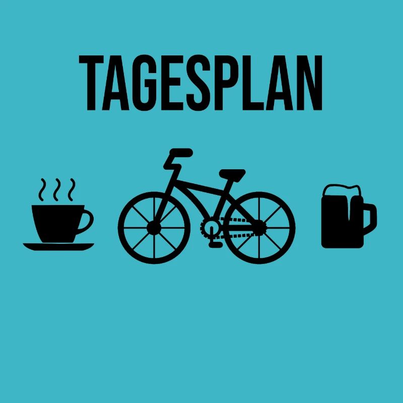 Fahrradfahrer Fahrrad Tagesplan Geschenkidee