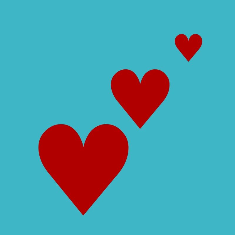 Rote Herzen Geschenkidee Geschenkidee