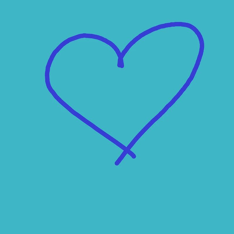 Blaues Herz Geschenkidee Geschenk Idee