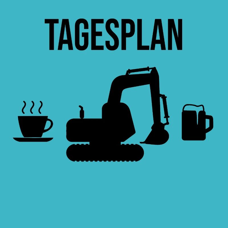 Bagger Tagesplan Geschenk