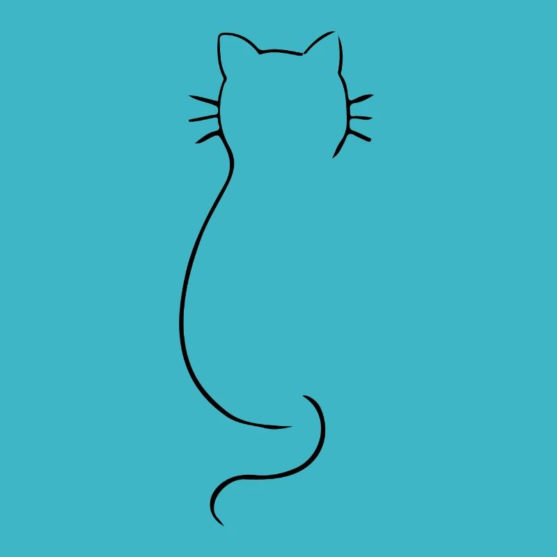 Dessin d'amour de chat