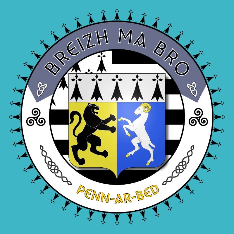 Logo Breizh ma bro blason Finistère