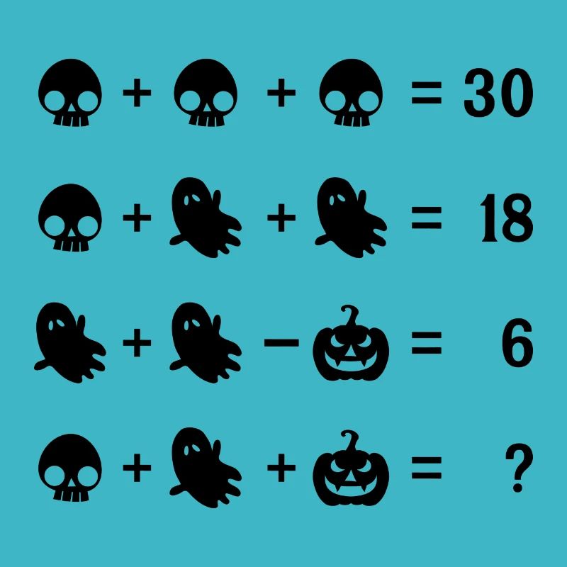 Halloween Mathe Rätsel Geschenk