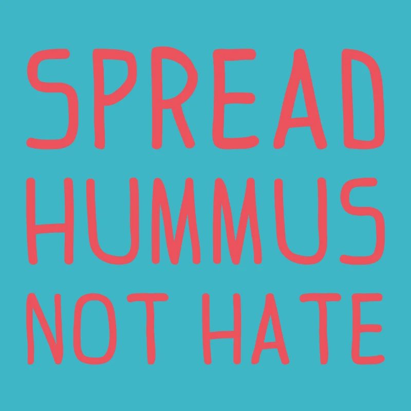 Spread Hummus not Hate Vegan Geschenk