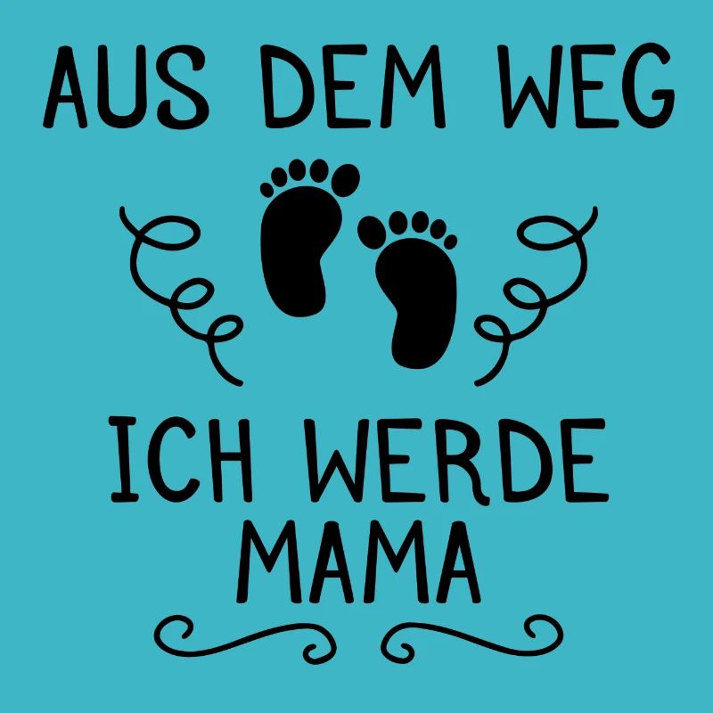 Aus dem Weg ich werde Mama Schwangerschaft