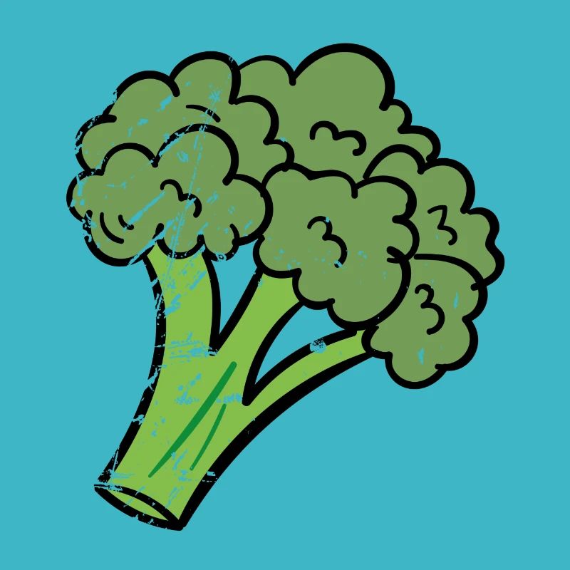 Broccoli vegan fruit gift