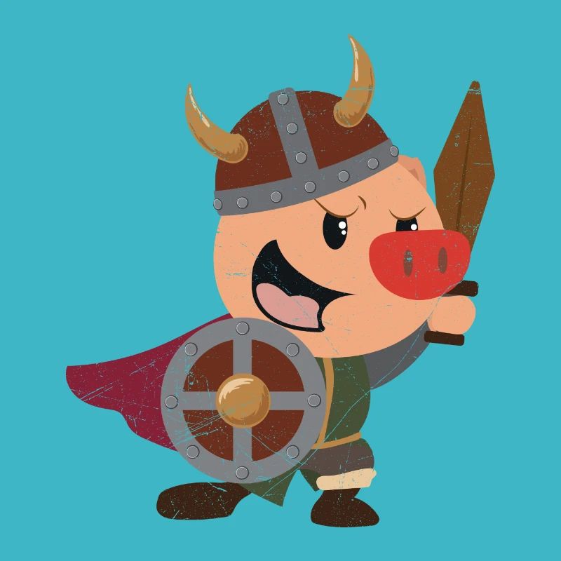 Wikinger Lustige Wikinger Schwein Geschenkidee