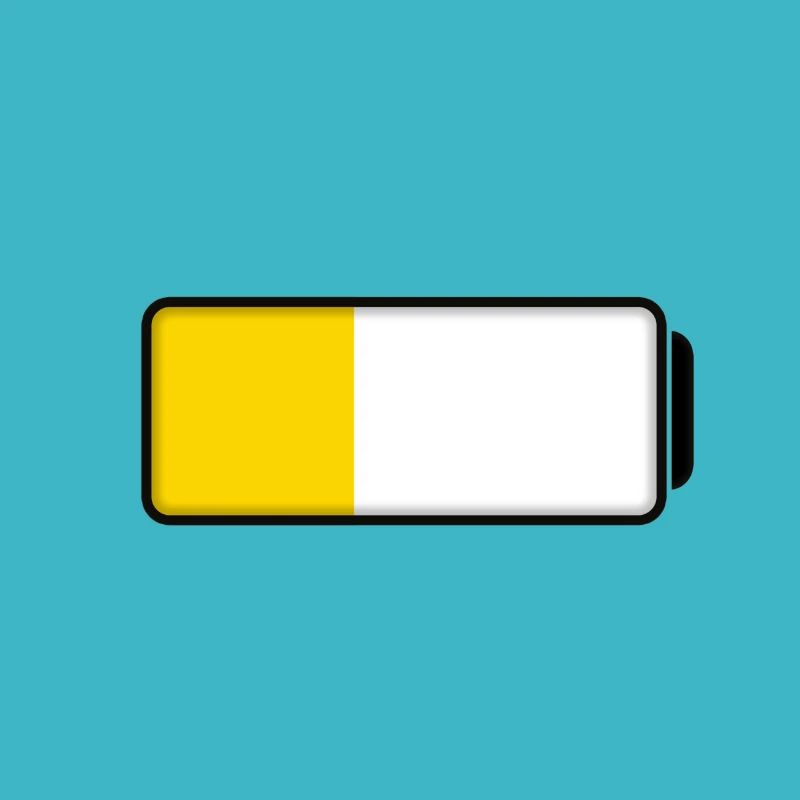 Batterie (à moitié pleine / à moitié vide - 40%)