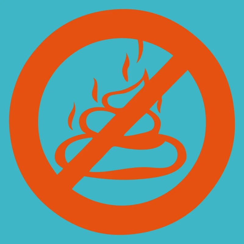 Sperrschild Kämmchen Scheiße Scheiße