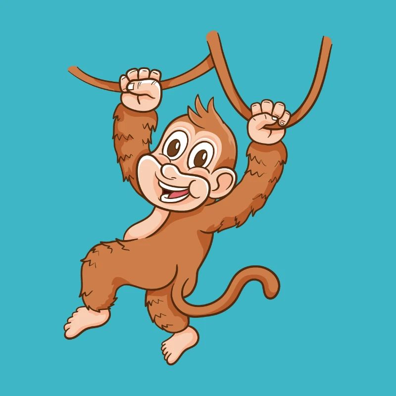 Cartoon Affe