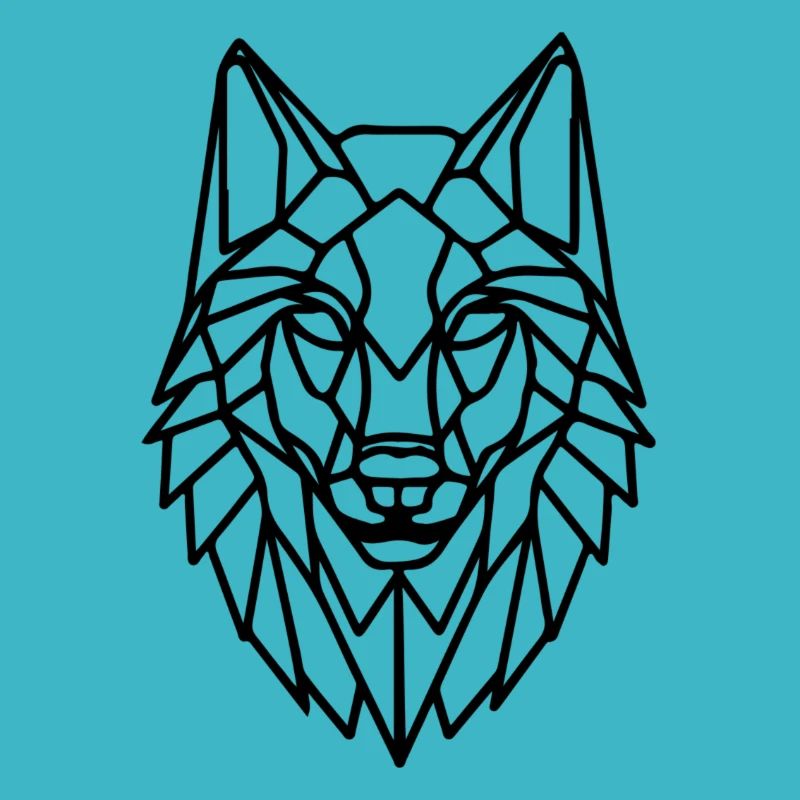 geometrischer Wolf
