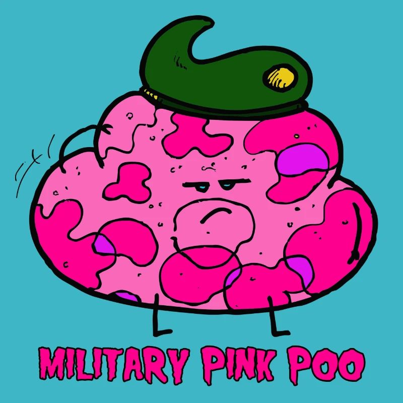 caca rose militaire