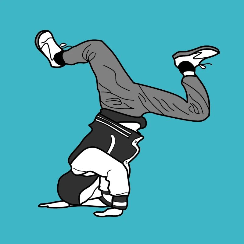 B Boy B-Boy Elbow Freeze in grayscale break dance