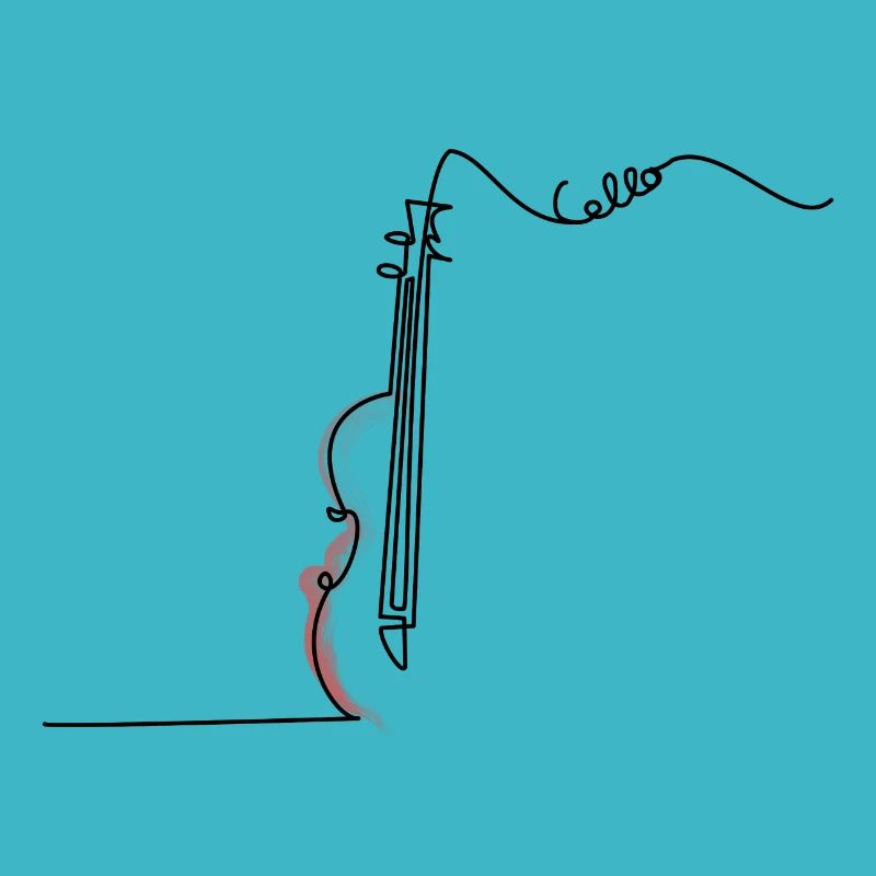 Violoncelle One Line