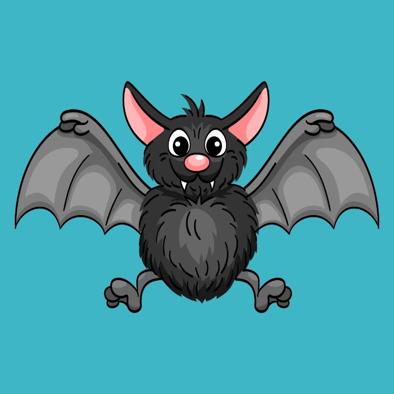 Thick fluffy bat - Halloween