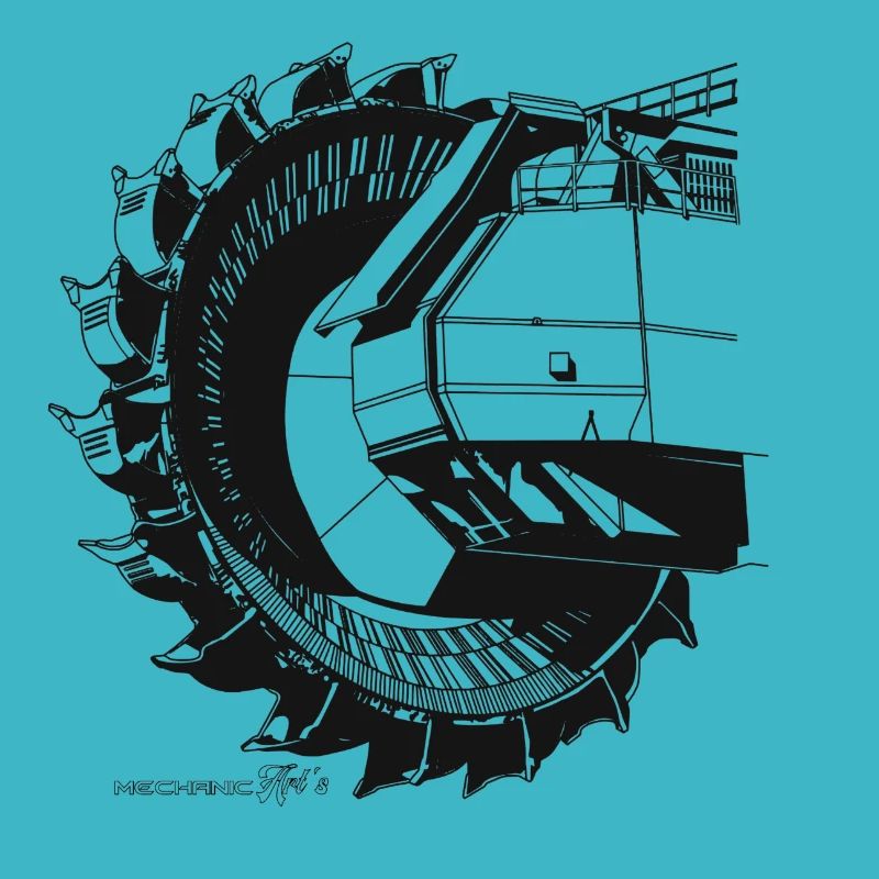 énorme roue à aubes