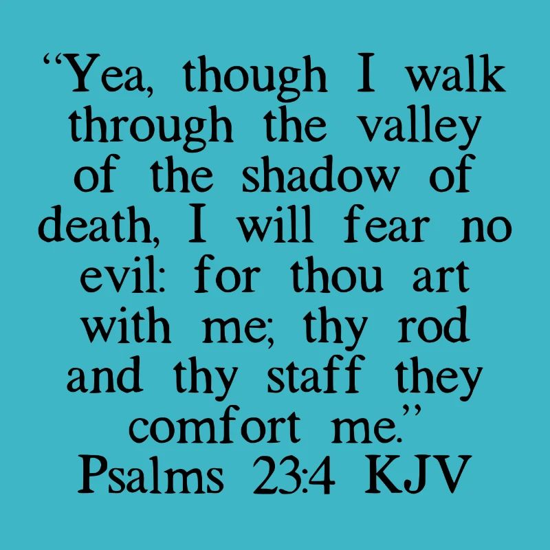 Psalms 23: 4 King James Version