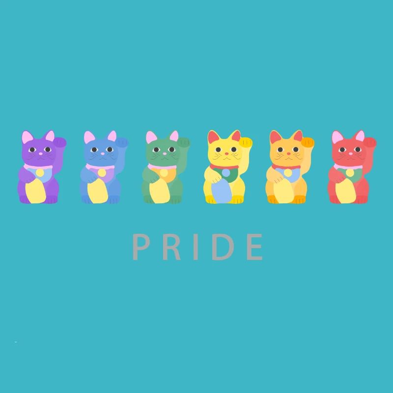 Pride Month Winkekatze