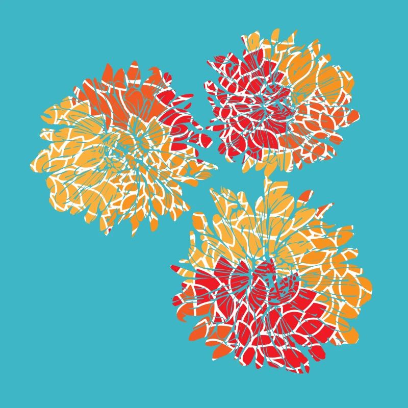 Blumen mit Blumen Muster