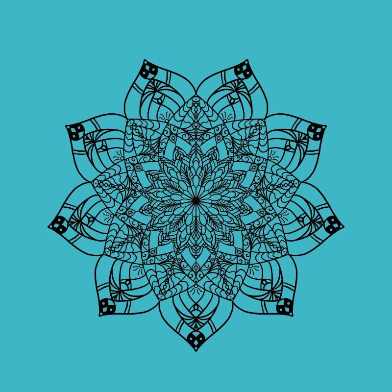 New Age Goldenes Mandala