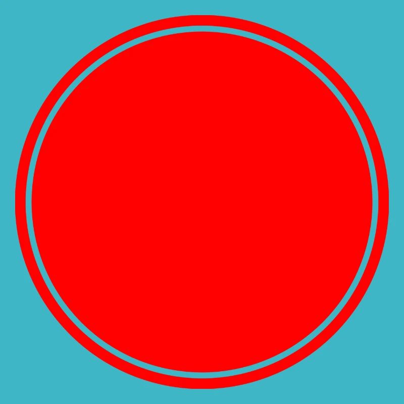 Cercle rouge auto-conception