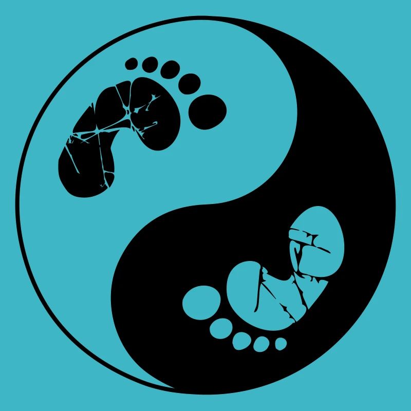 Empreinte de pieds yin