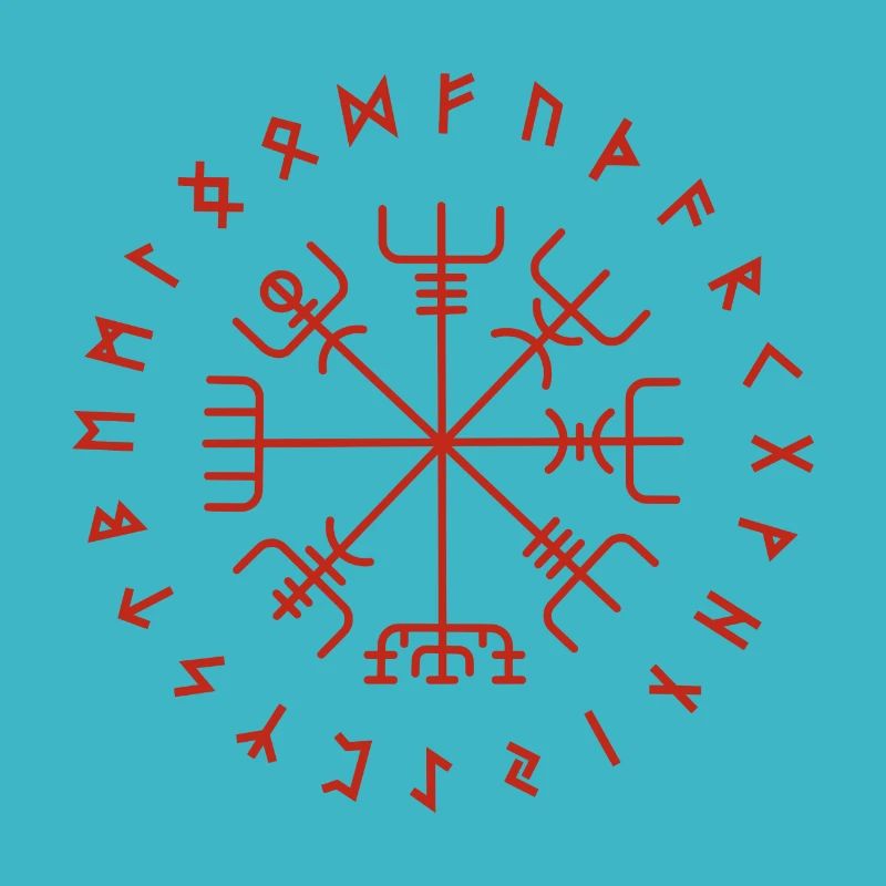 Vegvisir rune circle