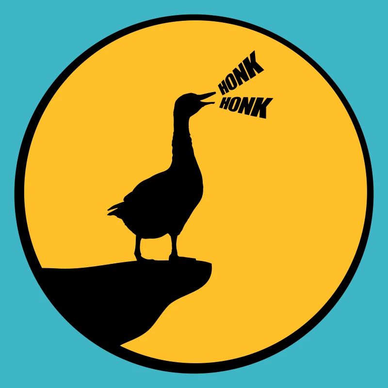 Wolf goose honk goose