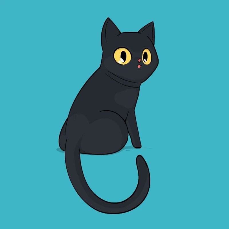 Schwarze Katze