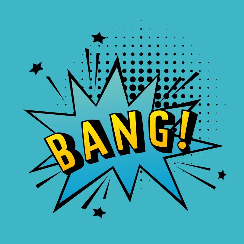 COUP! Bulle de dialogue dans un style pop-art