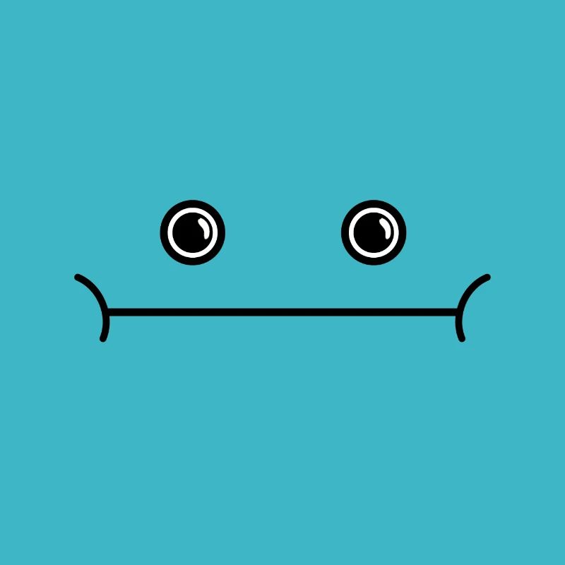 visage de monstre doux