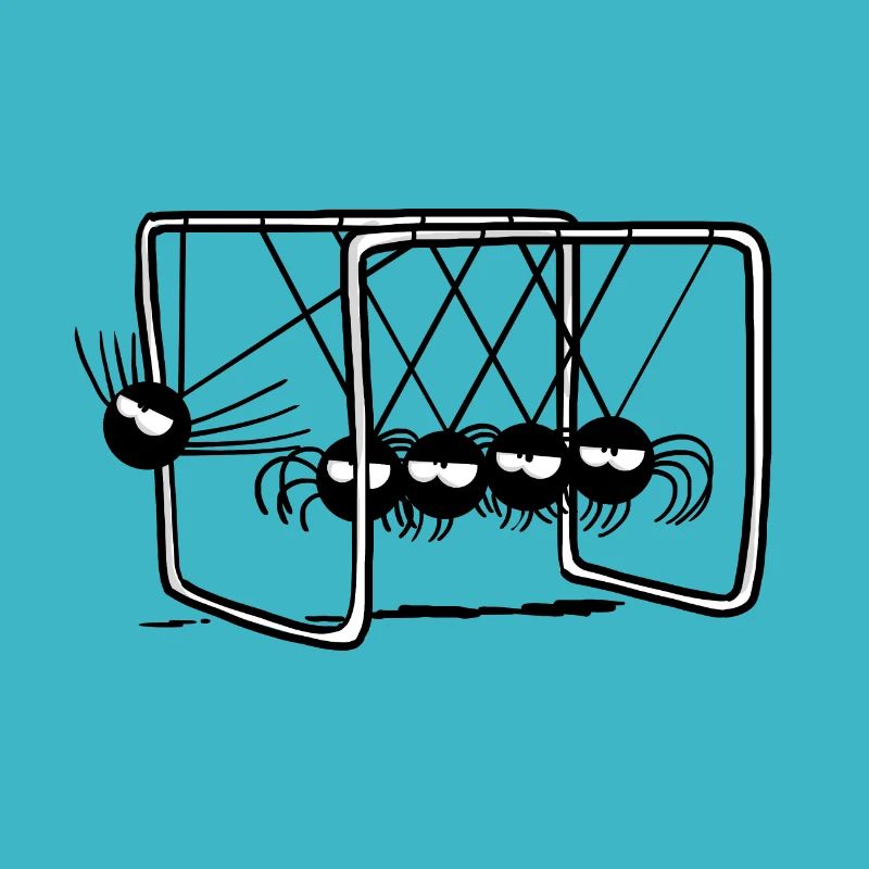 Beth die Spinne - Newtons Pendel